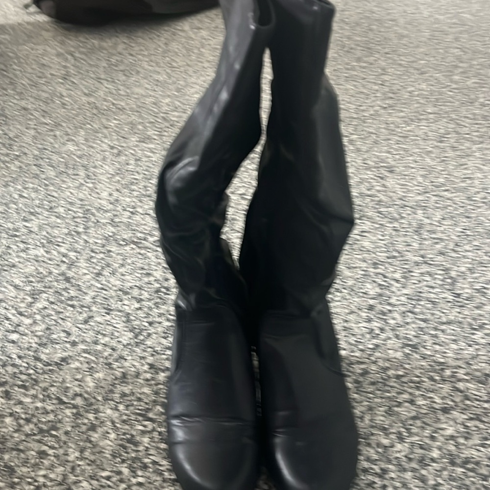 Navy blue boots